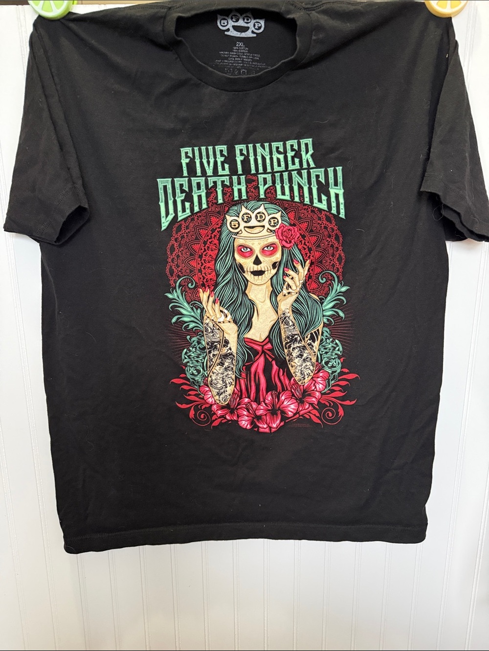 FFDP FIVE FINGER DEATH PUNCH CONCERT Black Graphic Band Tee